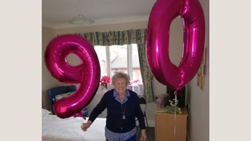 90th birthday celebrations at Hartlepool care home